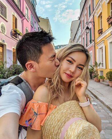 Chloe Ting with her boyfriend, Adrian.